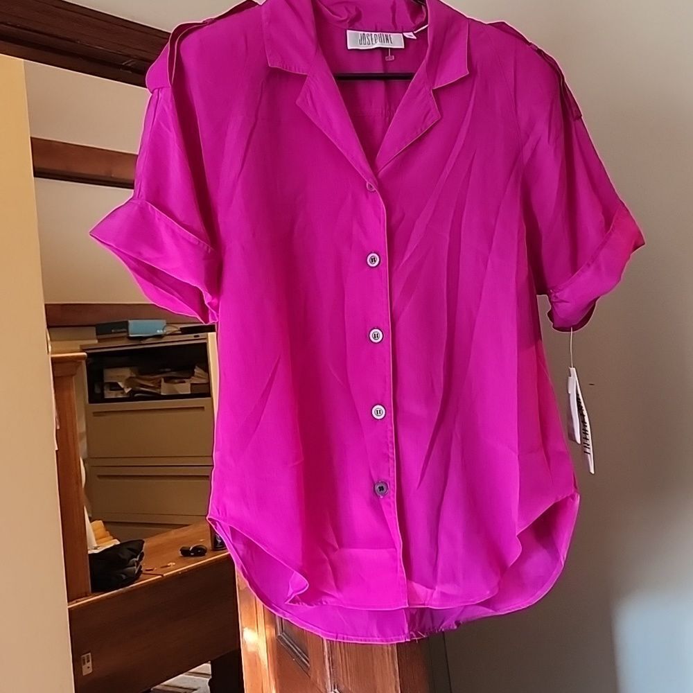 New Josephine Dress Shirt with Removable Shoulder Pads Size 10